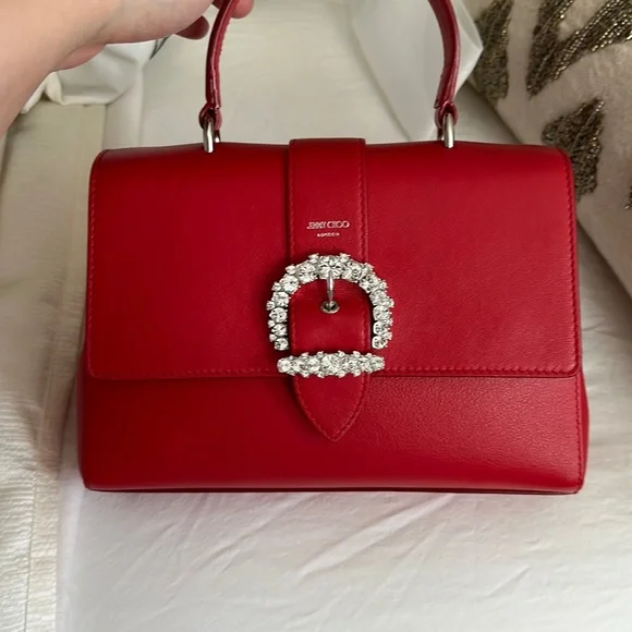 ６万取引突破★UPS速達便利用！【JIMMY CHOO】CHERI TOPHANDLES 6万取引突破☆UPS速達便利用！【JIMMY CHOO】CHERI TOPHANDLE M